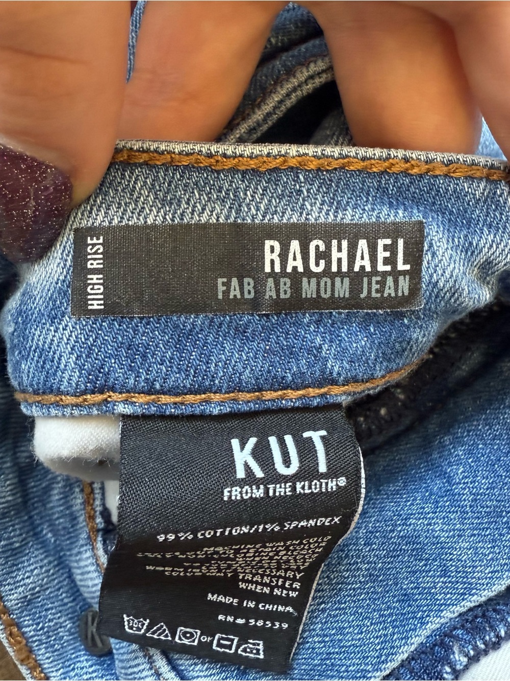 Kut jeans high rise Rachael fab ab mom jean - Picture 4 of 6